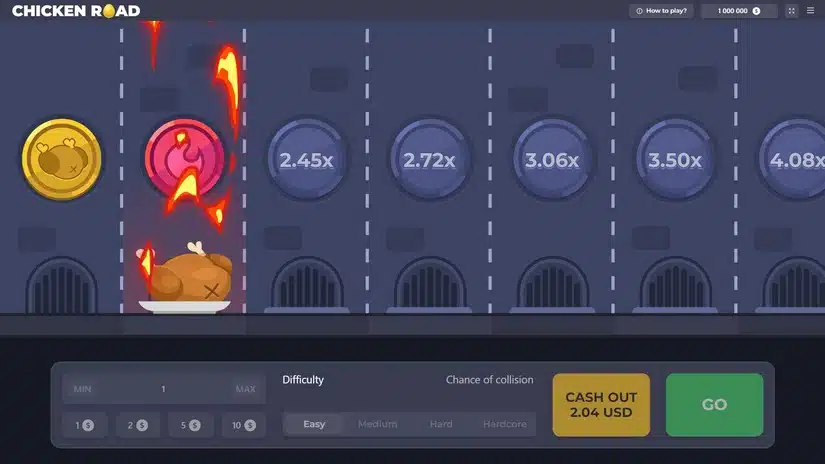 Pelin demoversio Chicken Road.